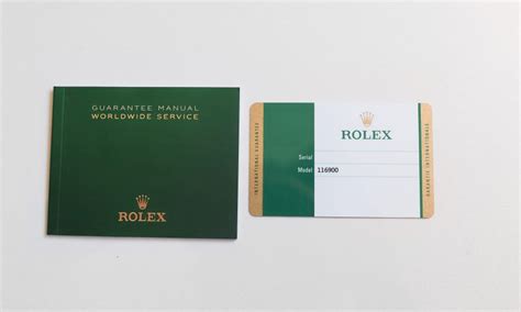 rolex paper card.